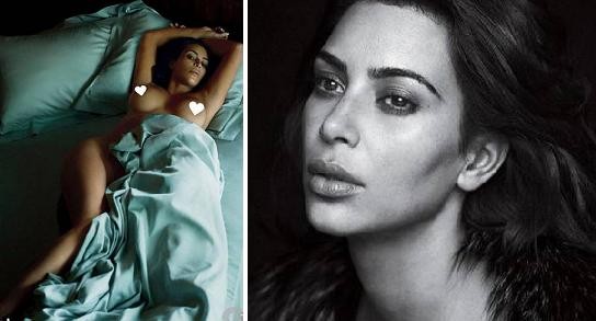 Kim Kardashian se desnuda en las redes